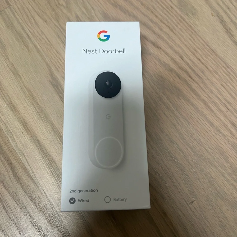 NEW Google Nest Doorbell - (Wired, 2nd Gen) - Wired Video Doorbell Camera Snow